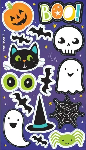 Halloween Sticker 4 Listov fotografija izdelka