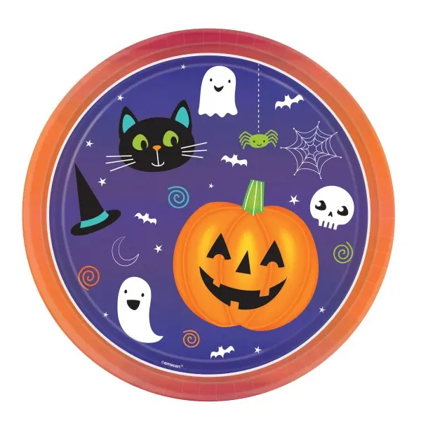 Halloween Papirnati Krožniki, 8 kosov, 23 cm fotografija izdelka