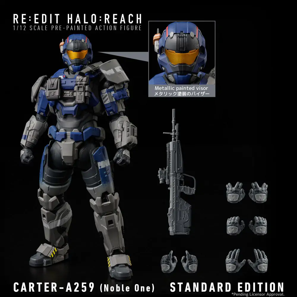 Halo:Reach Akcijska figura 1/12 Carter-A259 (Noble one) 17 cm fotografija izdelka