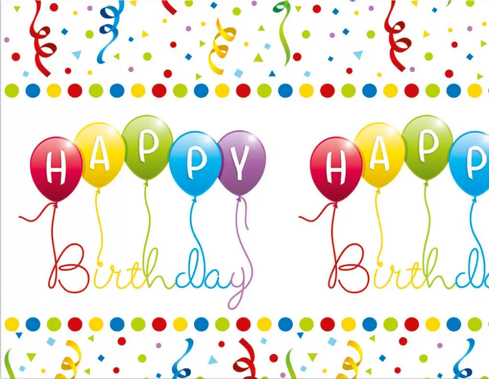 Happy Birthday Streamers prt 120*180 cm fotografija izdelka