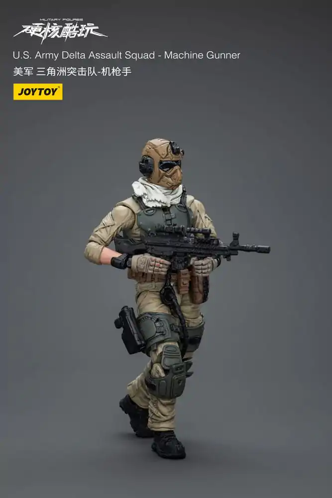 Akcijska figura Hardcore Coldplay 1/18 U.S. Army Delta Assault Squad Machine Gunner 11 cm fotografija izdelka