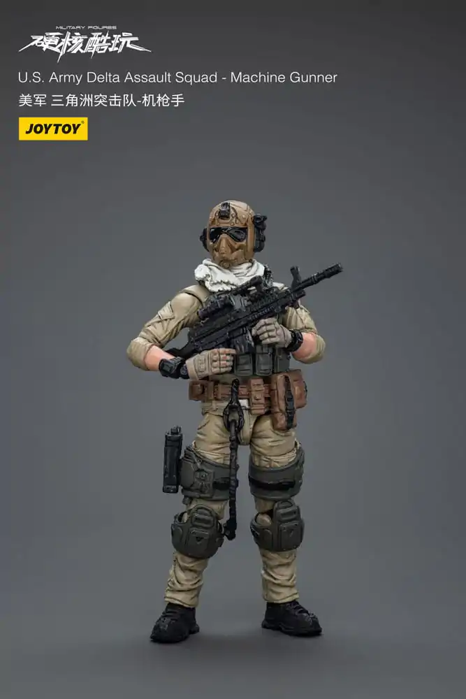 Akcijska figura Hardcore Coldplay 1/18 U.S. Army Delta Assault Squad Machine Gunner 11 cm fotografija izdelka