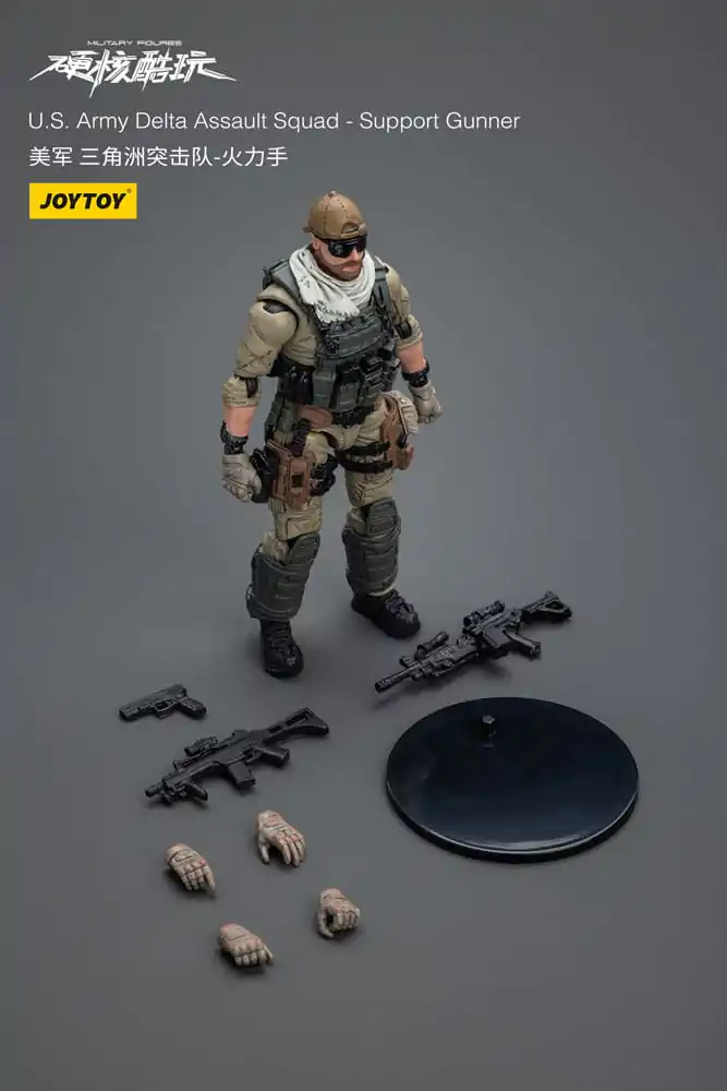 Akcijska figura Hardcore Coldplay 1/18 U.S. Army Delta Assault Squad Support Gunner 11 cm fotografija izdelka