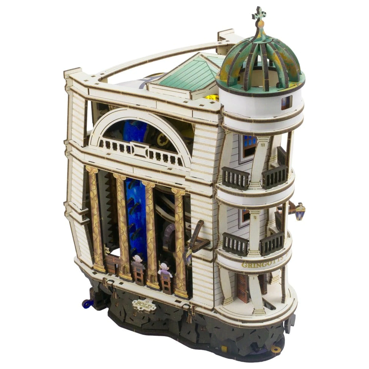 Harry Potter 3D lesena sestavljanka Gringotts Bank Marble Run fotografija izdelka