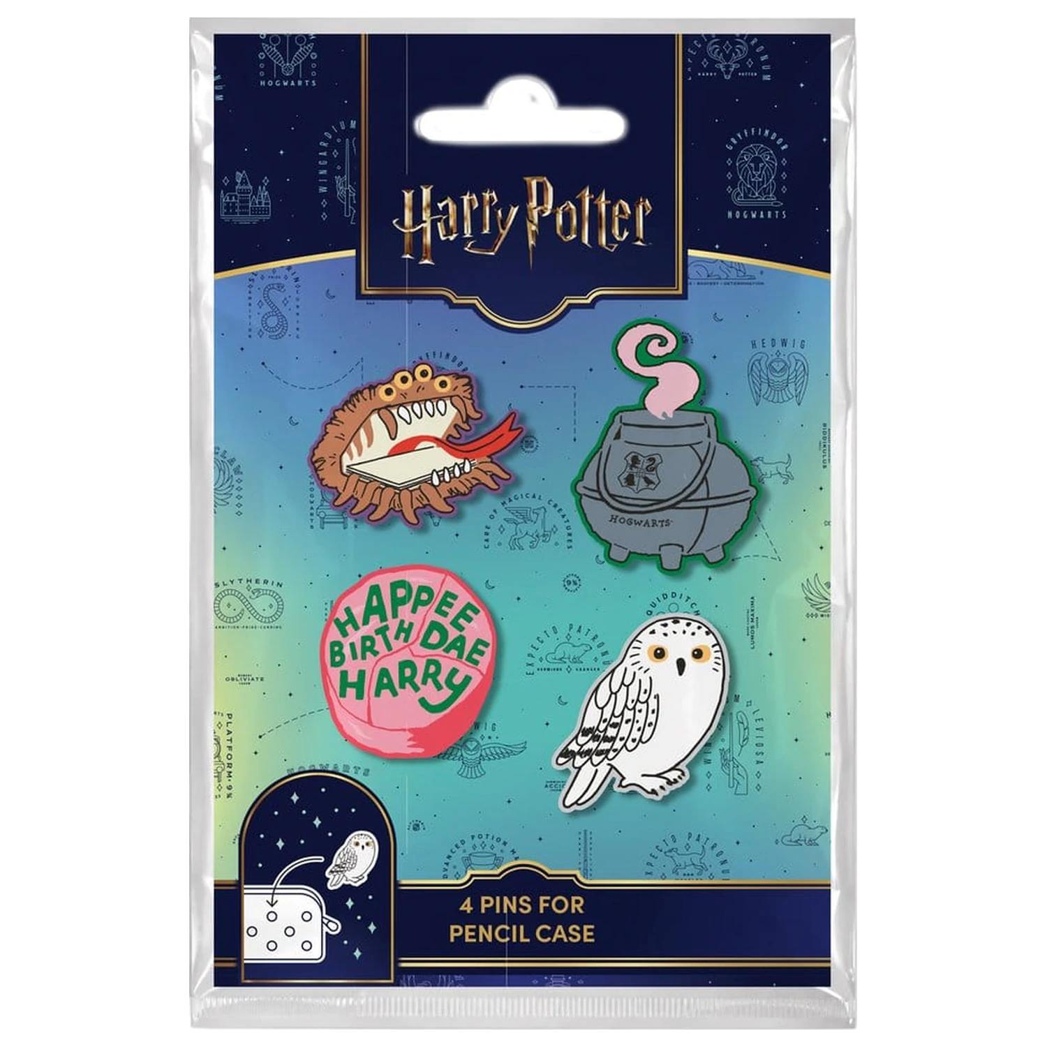 Harry Potter komplet 4 pin značk fotografija izdelka
