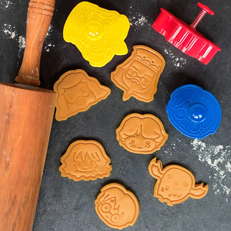 Harry Potter vykrajovalník na sušienky / Cookie Stamp 6-Pack Kawaii fotografija izdelka