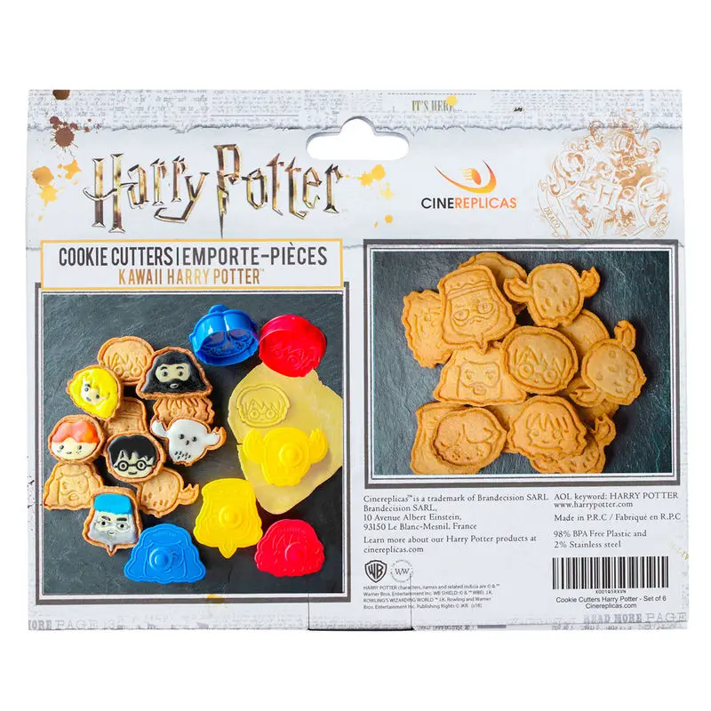 Harry Potter vykrajovalník na sušienky / Cookie Stamp 6-Pack Kawaii fotografija izdelka