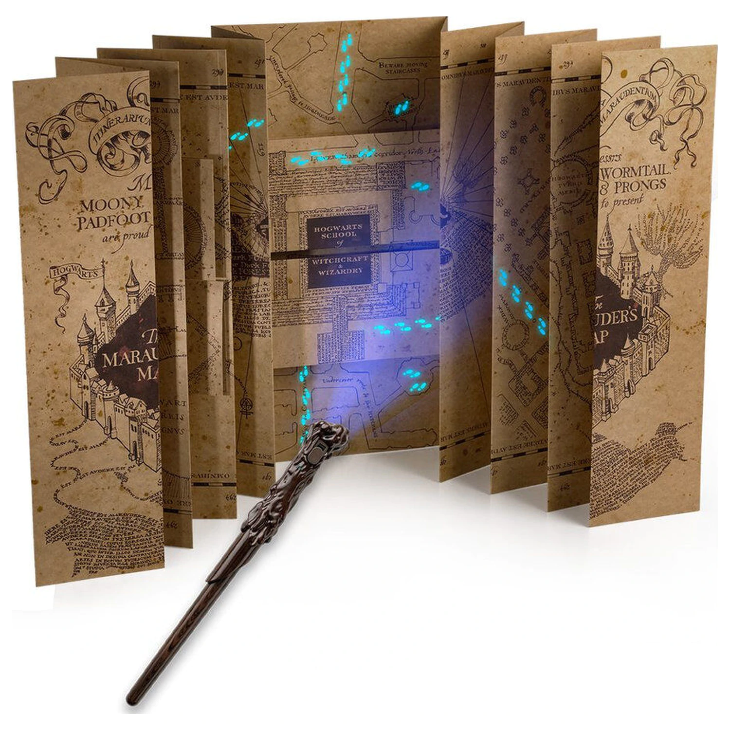 Harry Potter A5 zvezek s skrivnim zemljevidom in čarobnim peresom palico fotografija izdelka
