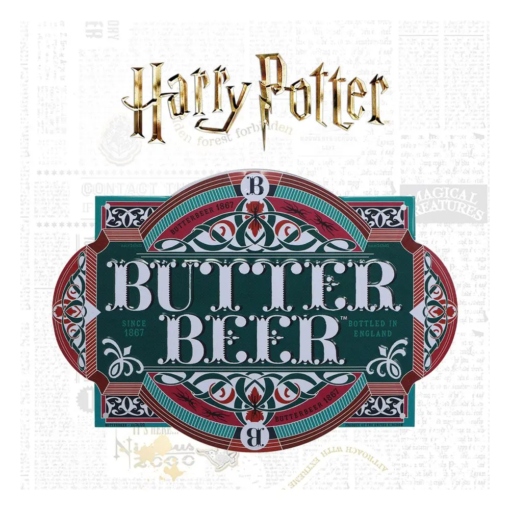 Harry Potter kovinska tabla Butter Beer fotografija izdelka