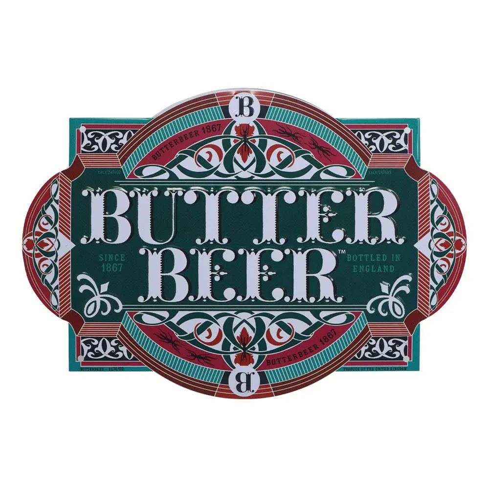 Harry Potter kovinska tabla Butter Beer fotografija izdelka