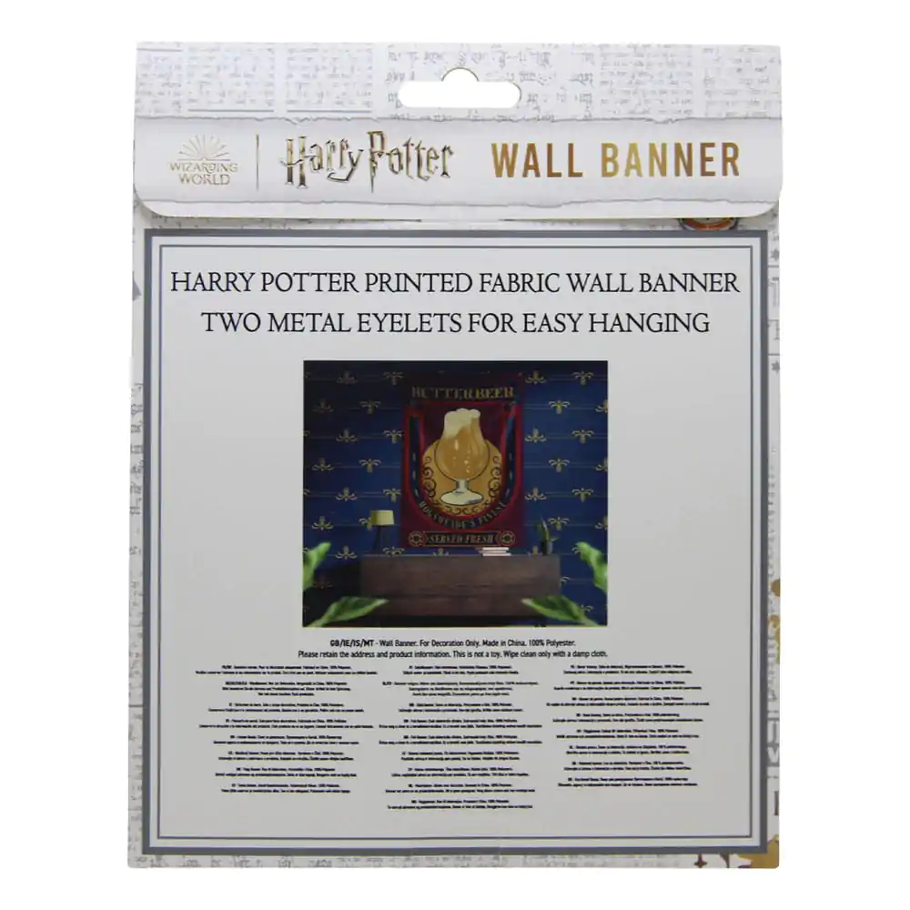 Harry Potter stenski banner Butterbeer 125 x 85 cm fotografija izdelka