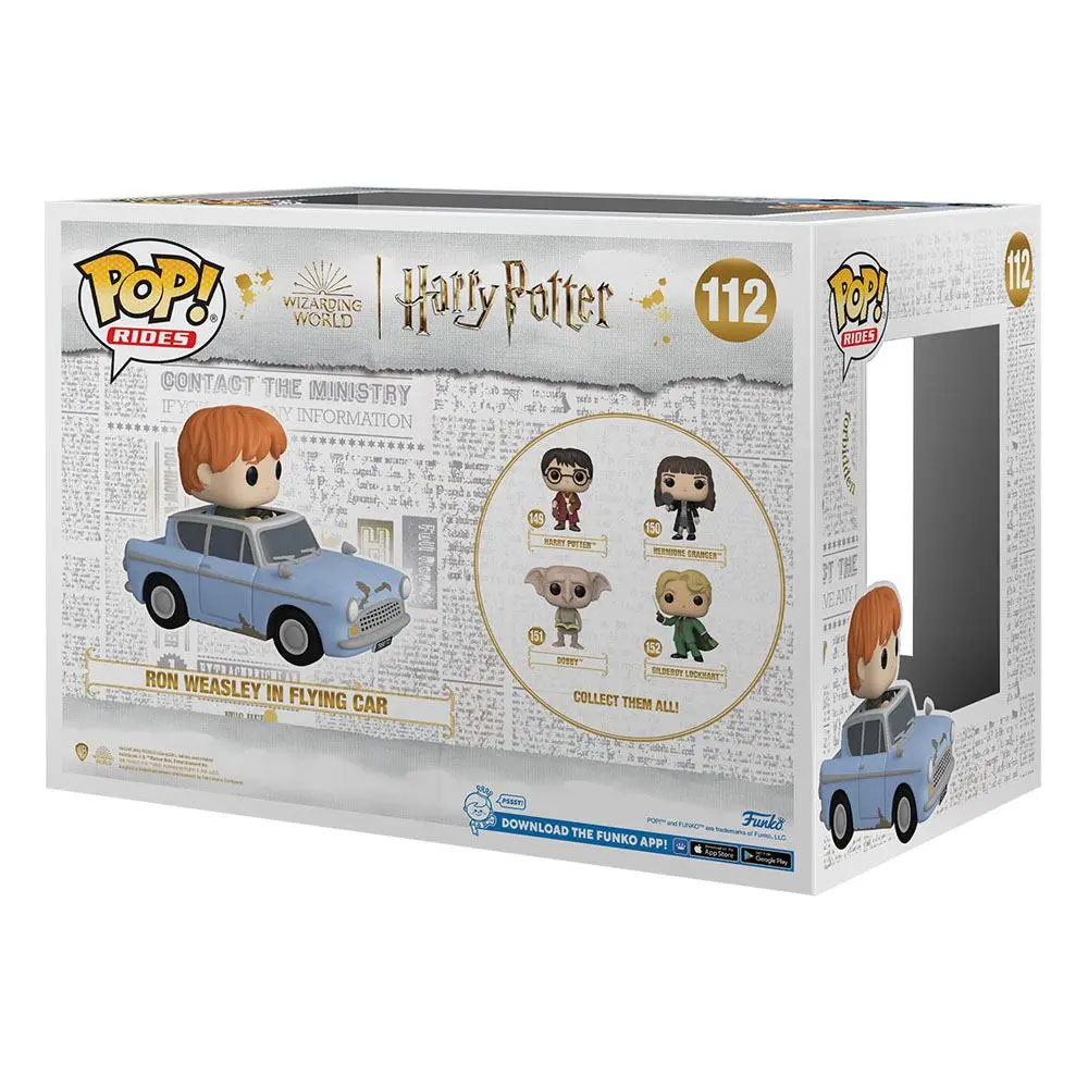 Harry Potter - Chamber of Secrets Anniversary POP! Rides Vinil Figura Ron z Avtomobilom 15 cm fotografija izdelka