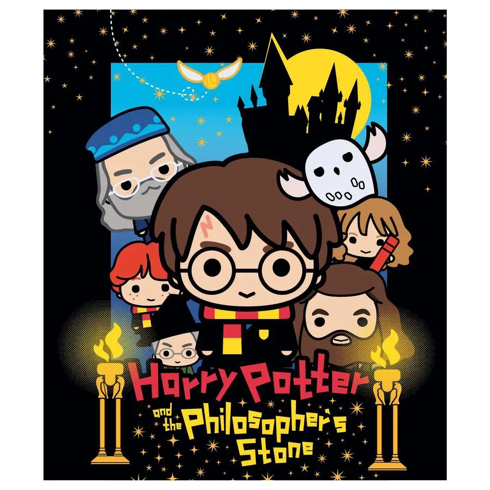 Harry Potter Chibi premium koralna odeja fotografija izdelka