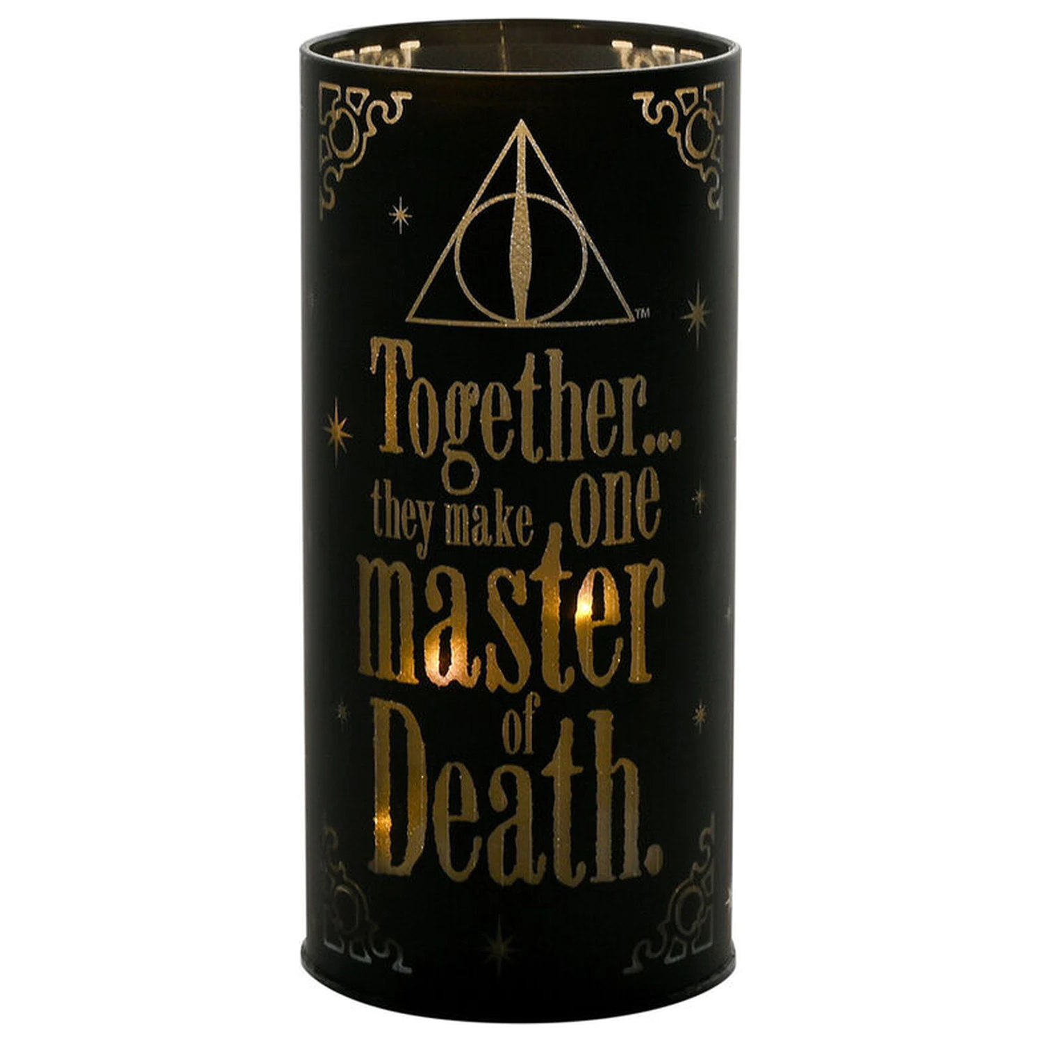 Harry Potter Dark Arts Deathly Hallows svetleča tuba fotografija izdelka