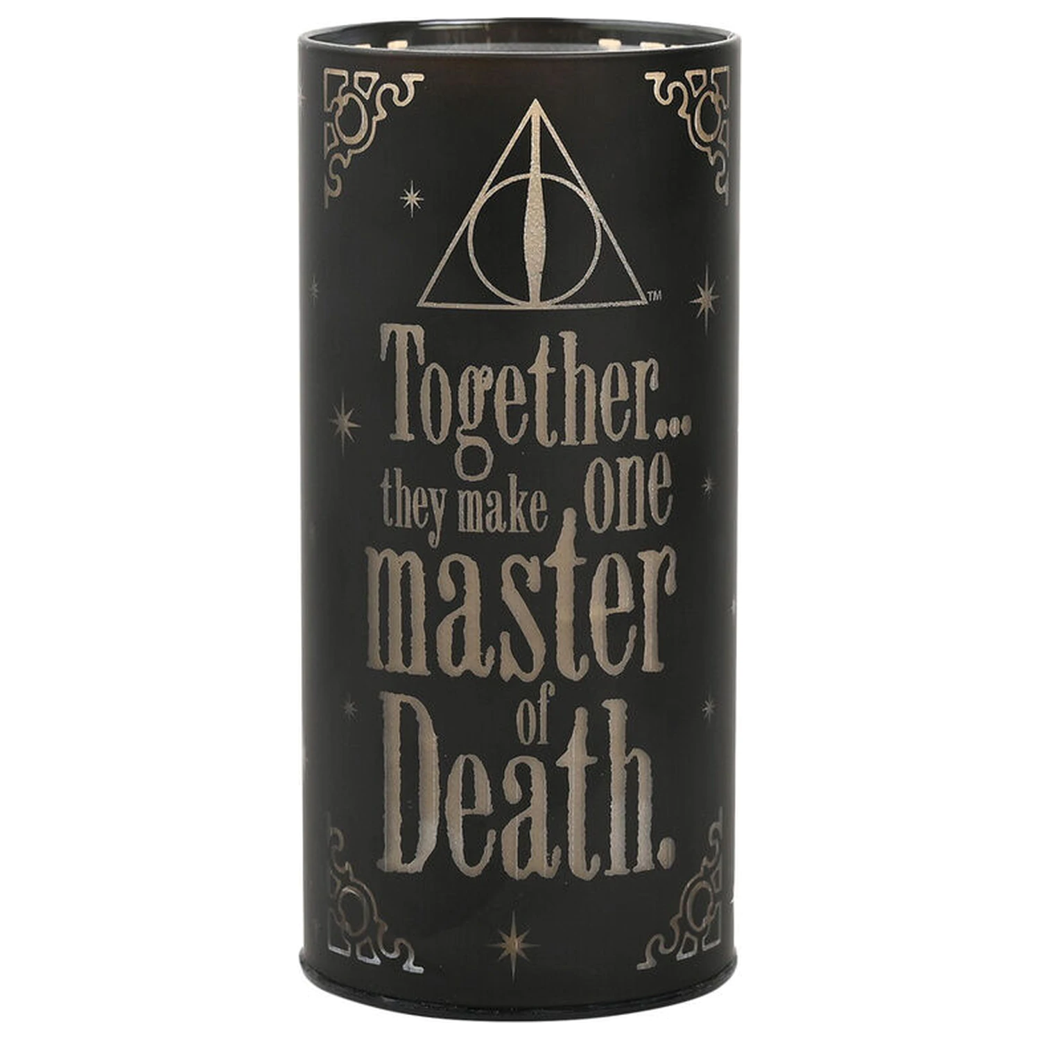 Harry Potter Dark Arts Deathly Hallows svetleča tuba fotografija izdelka