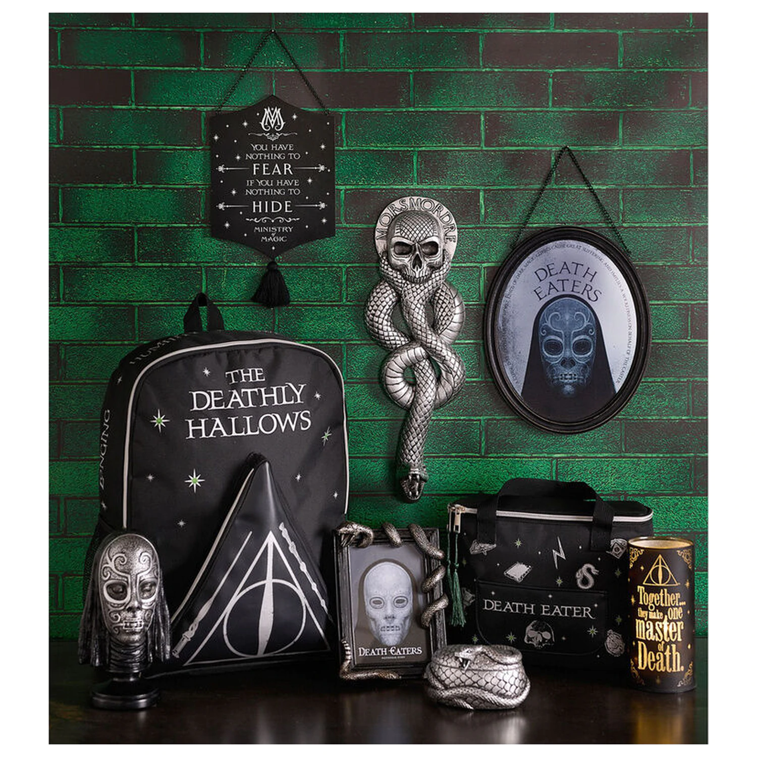 Harry Potter Dark Arts Deathly Hallows nahrbtnik fotografija izdelka