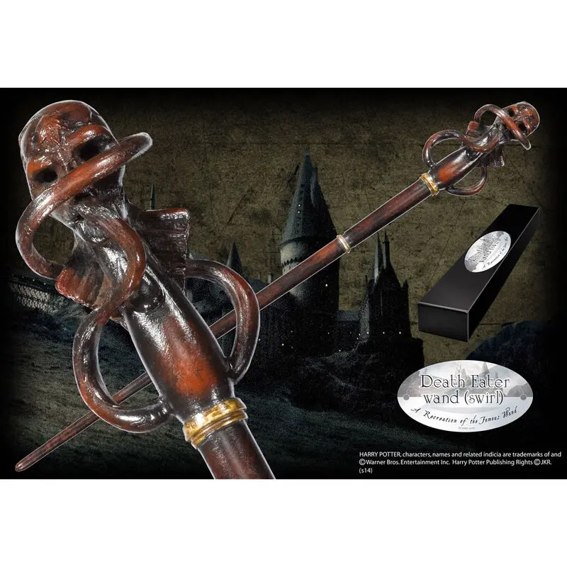 Harry Potter Death Eater Swirl čarobna palica fotografija izdelka