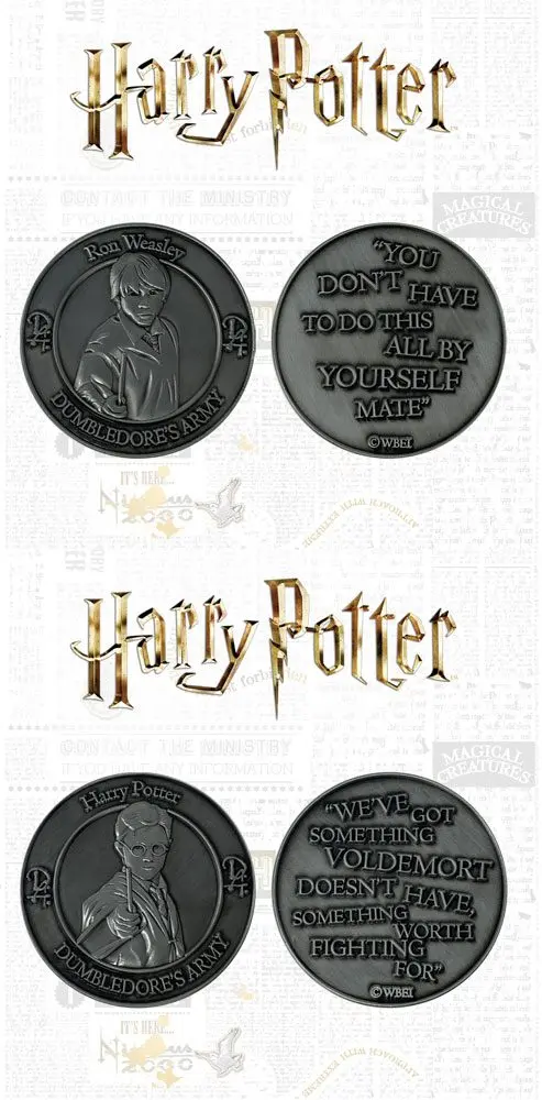 Harry Potter zbirateljski kovanec 2-pack Dumbledore's Army: Harry & Ron Limited Edition fotografija izdelka