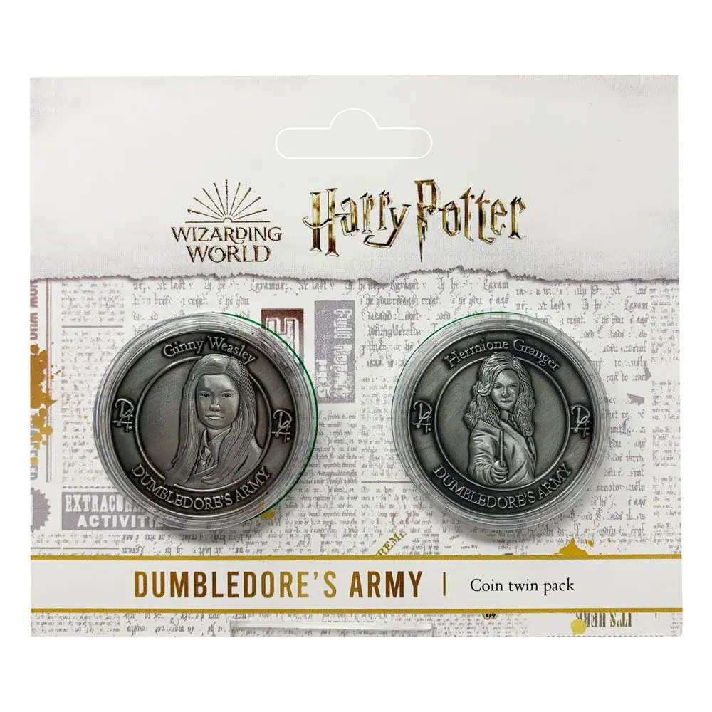 Harry Potter zbirateljski kovanec pakiranje po 2 Dumbledore's Army: Hermione & Ginny omejena izdaja fotografija izdelka