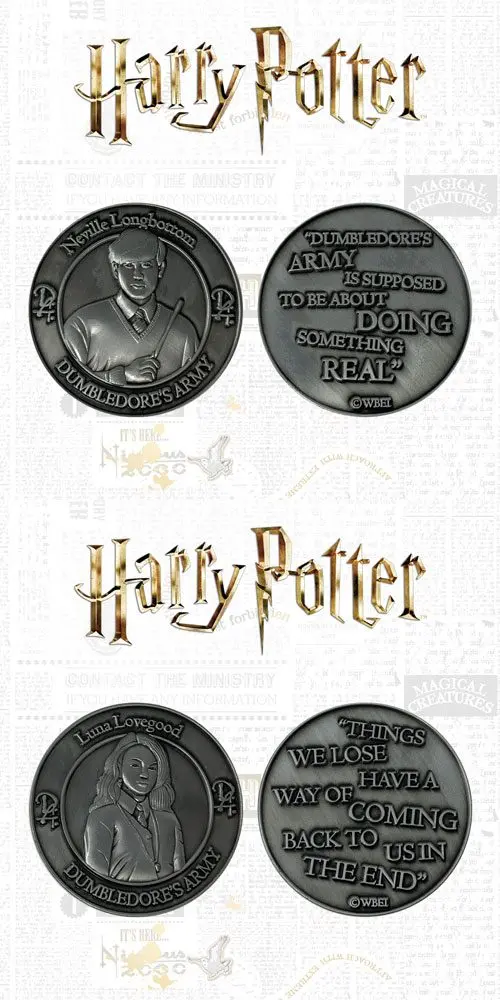 Harry Potter zbirateljski kovanec 2-paket Dumbledore's Army: Neville & Luna Limited Edition fotografija izdelka