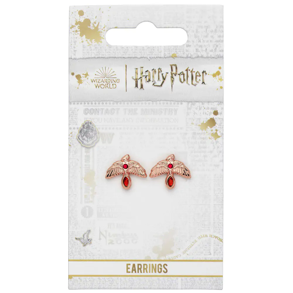 Harry Potter Fawkes Rose uhani fotografija izdelka