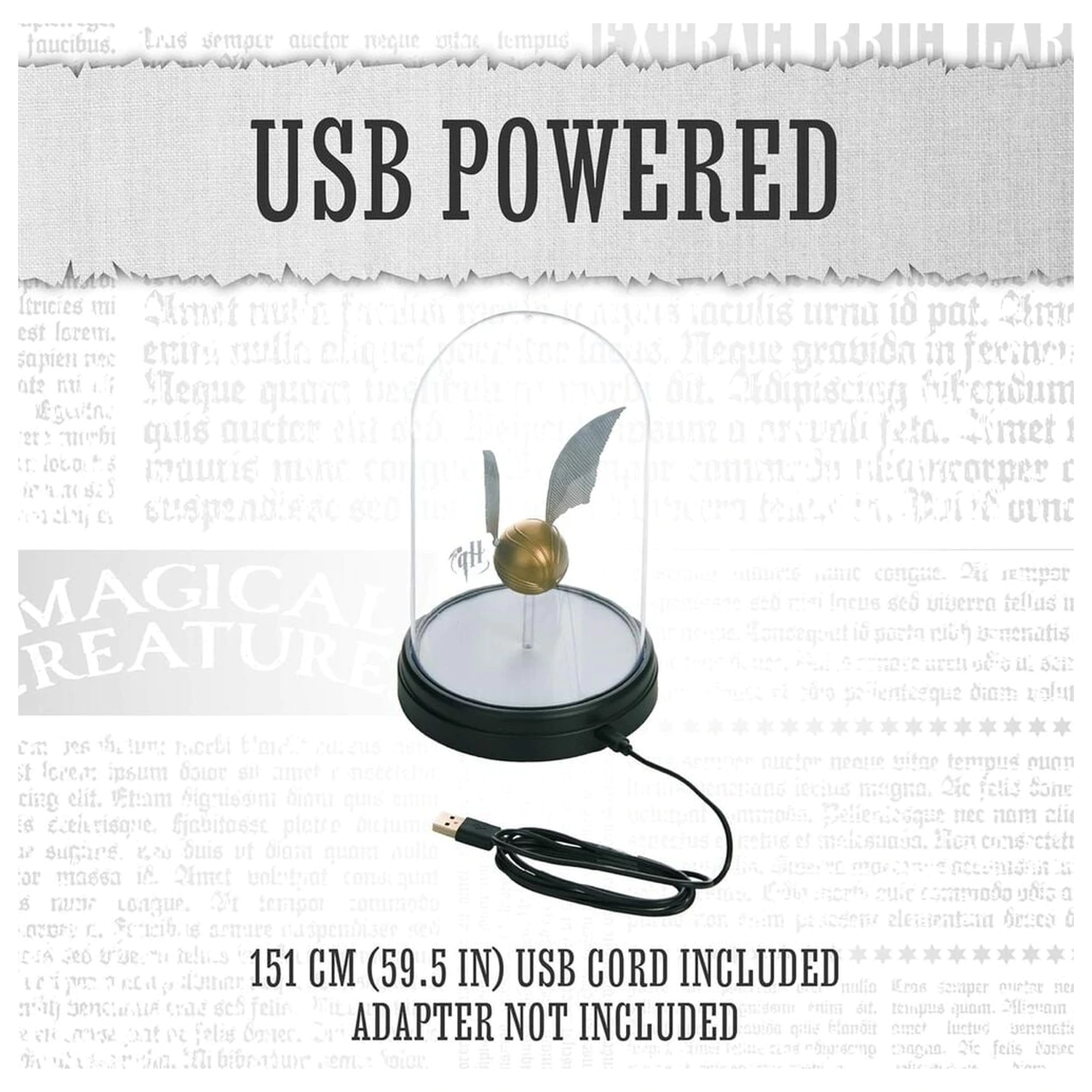 Harry Potter Golden Snitch Lučka fotografija izdelka
