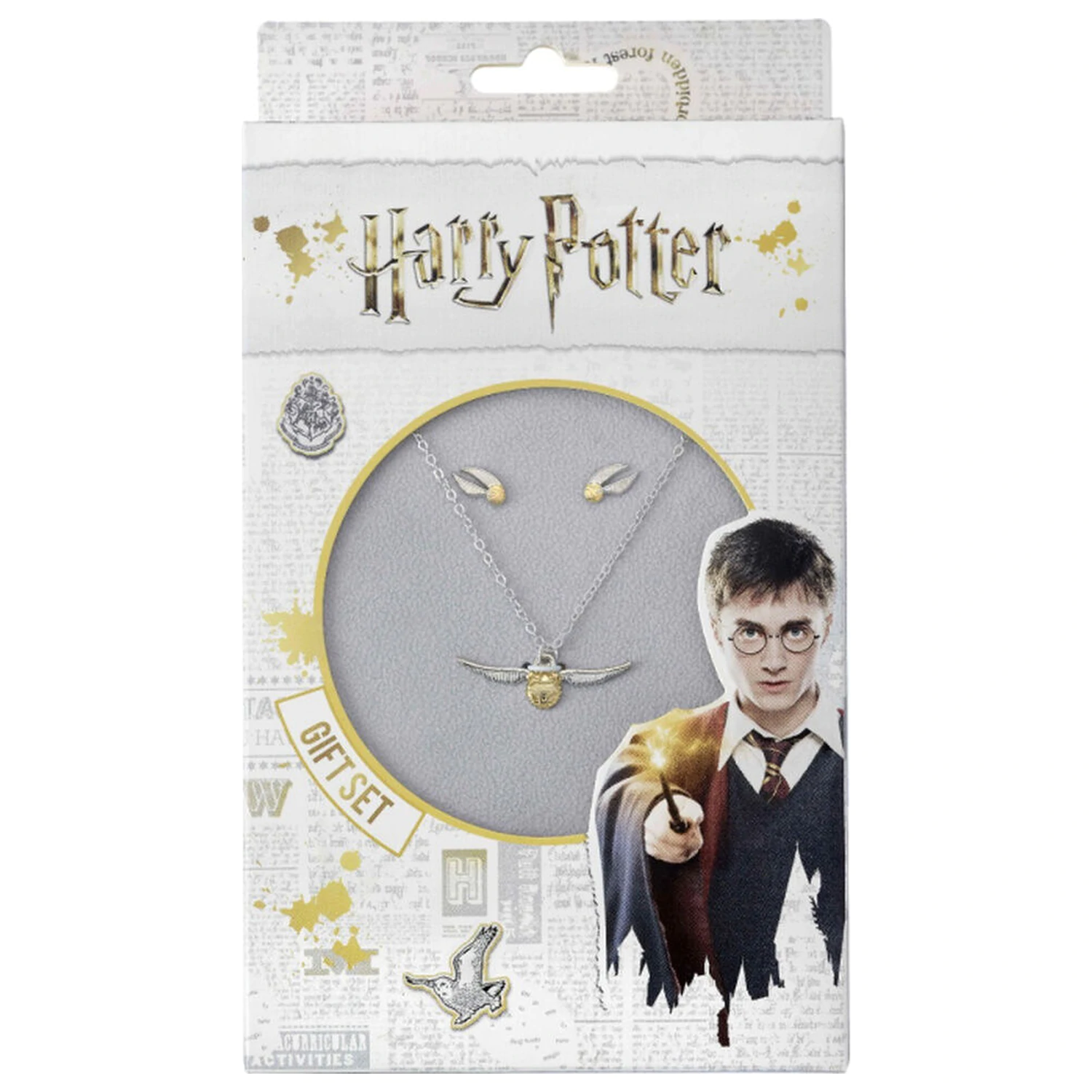 Harry Potter Golden Snitch komplet ogrlice in uhanov fotografija izdelka