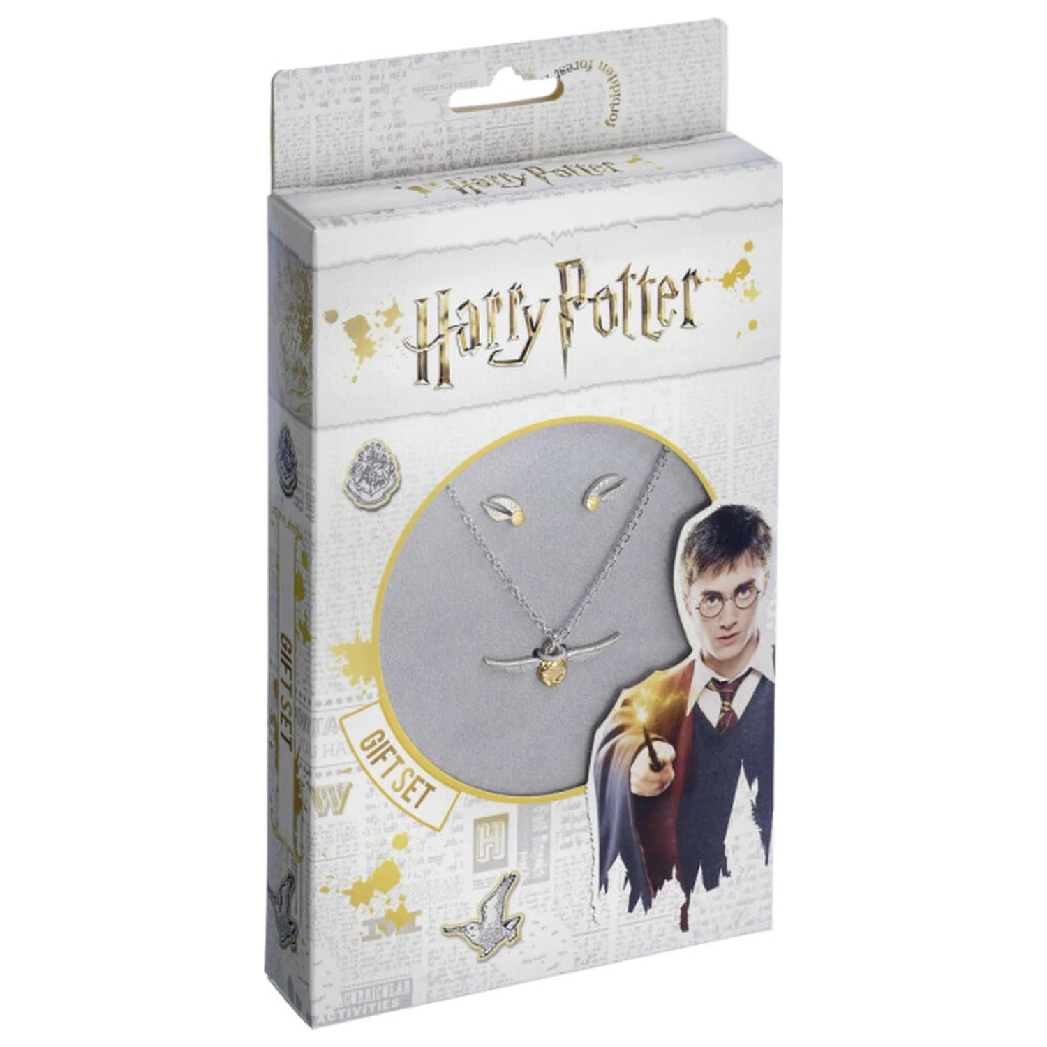 Harry Potter Golden Snitch komplet ogrlice in uhanov fotografija izdelka