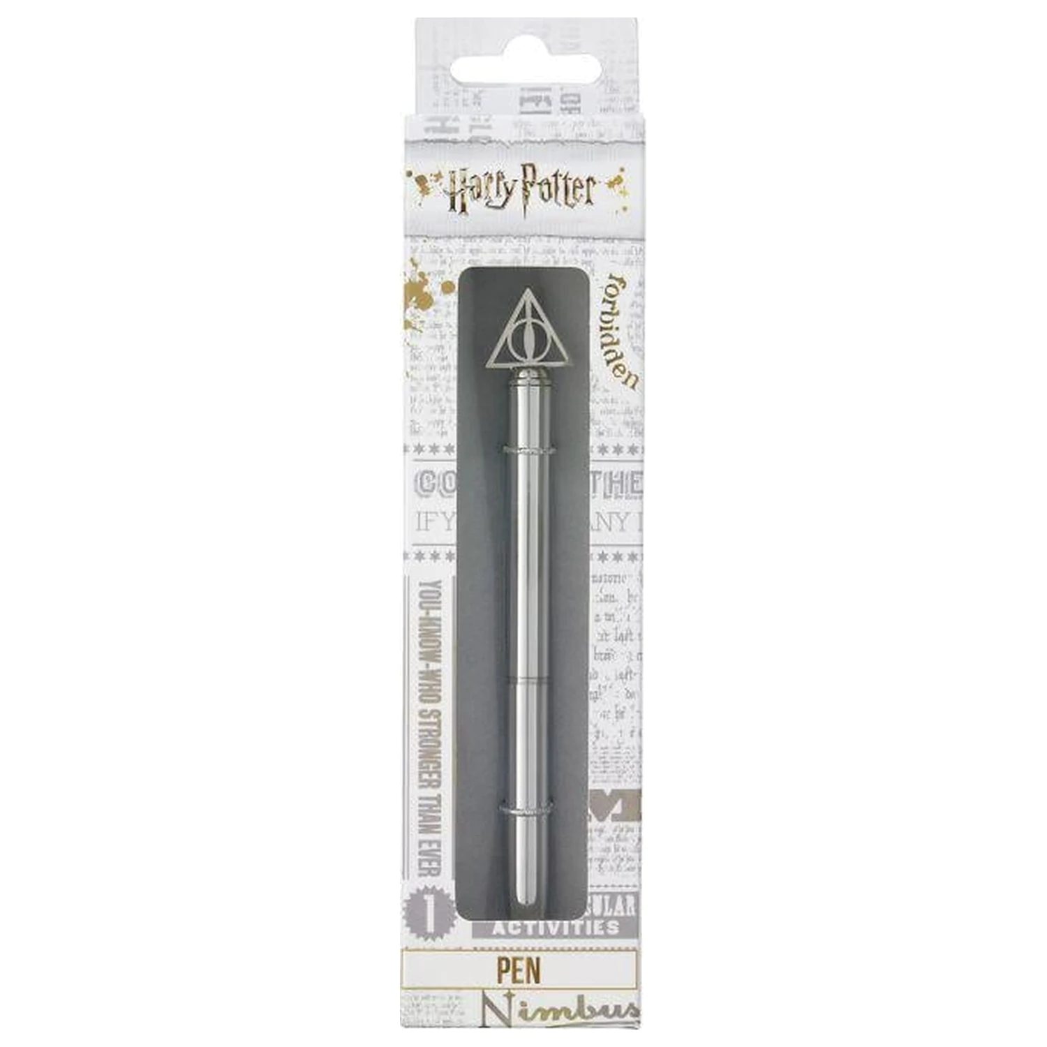 Harry Potter kovinsko pisalo s 3D obeskom Deathly Hallows fotografija izdelka