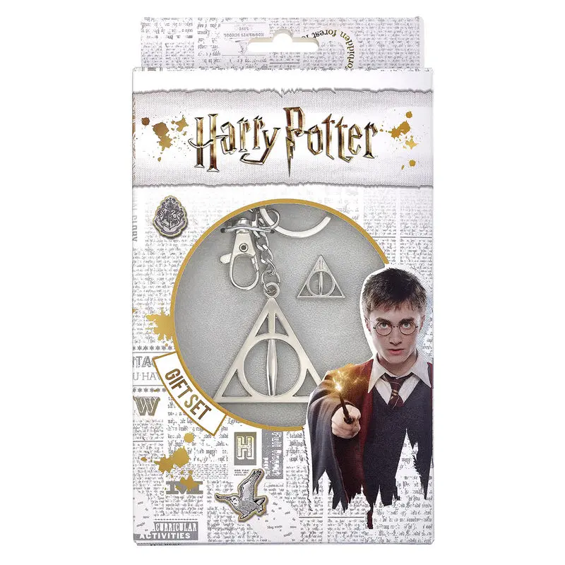 Harry Potter Deathly Hallows komplet obeska za ključe in značke fotografija izdelka