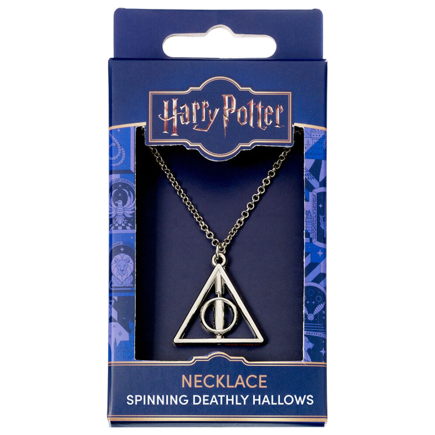 Harry Potter Deathly Hallows vrtljiva ogrlica fotografija izdelka