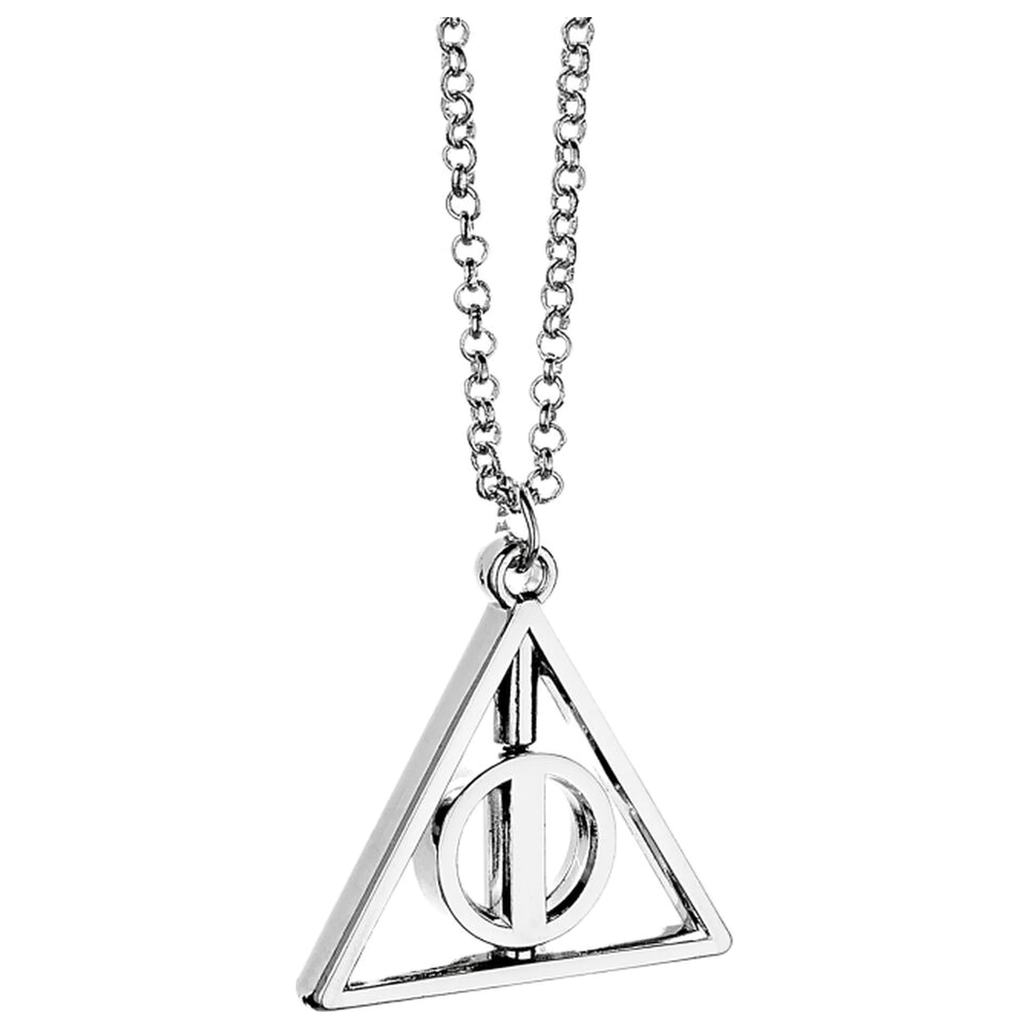 Harry Potter Deathly Hallows vrtljiva ogrlica fotografija izdelka