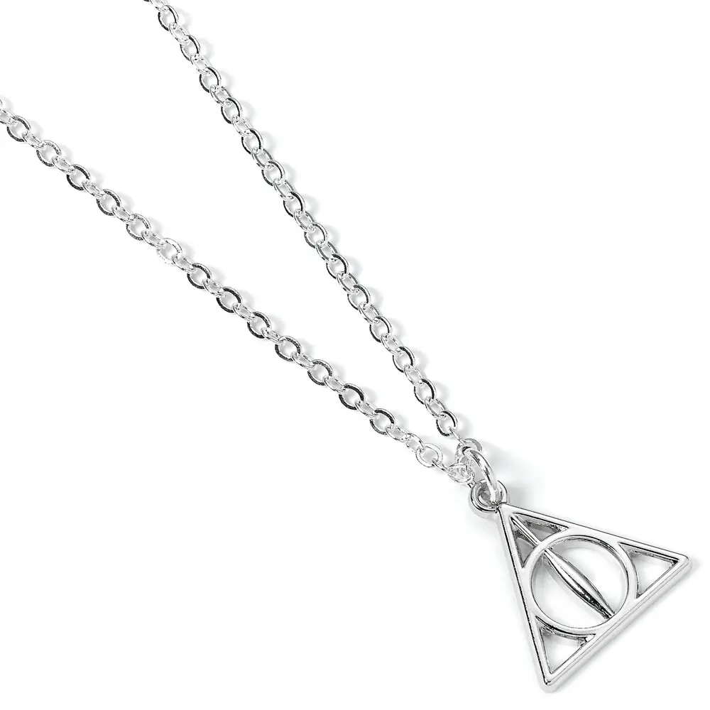 Harry Potter obesek & ogrlica Deathly Hallows (posrebreno) fotografija izdelka