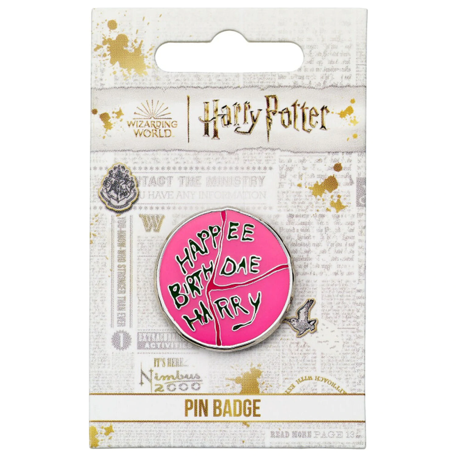 Harry Potter Happee Birthdae Harry Cake značka s priponko fotografija izdelka