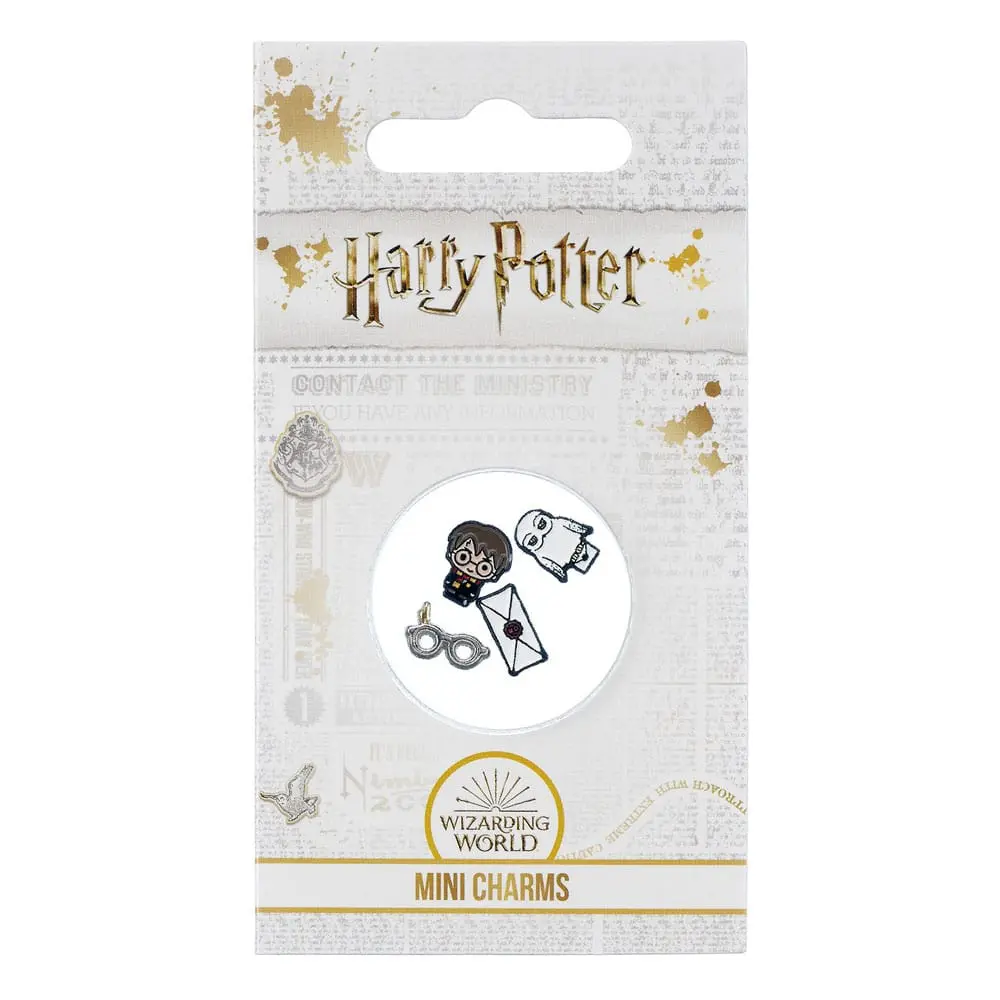 Harry Potter komplet 4 mini obeskov Harry (posrebreno) fotografija izdelka