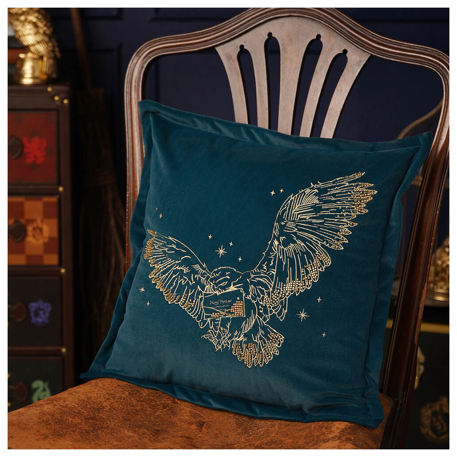 Harry Potter Hedwig žametna blazina fotografija izdelka