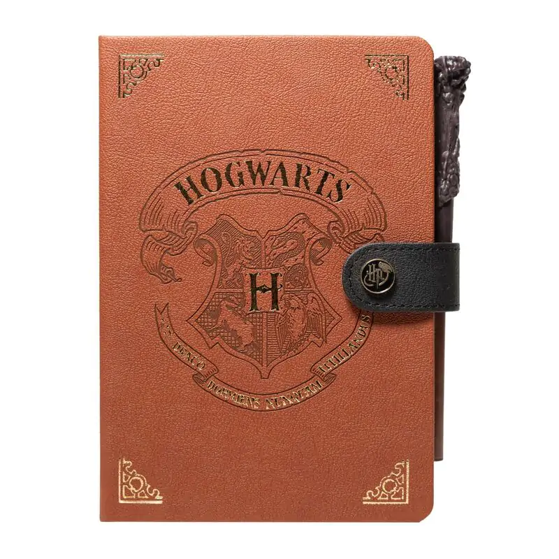 Harry Potter Hogwart A5 premium zvezek + pisalo v obliki čarobne palice fotografija izdelka