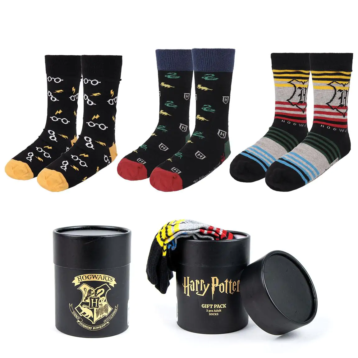 Harry Potter Nogavice 3-Pack Hogwarts 38-45 fotografija izdelka