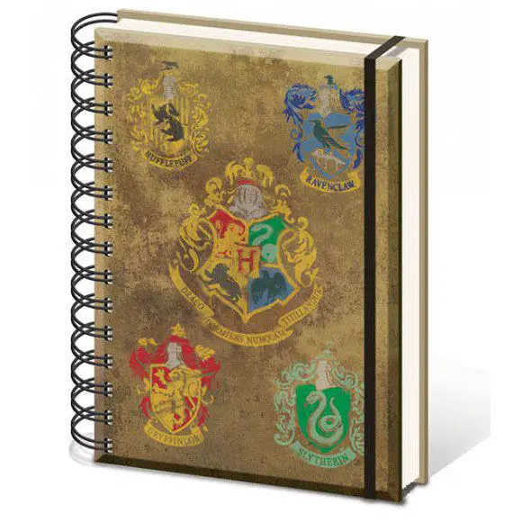 Harry Potter Notes A5 z grbi Hogwarts fotografija izdelka