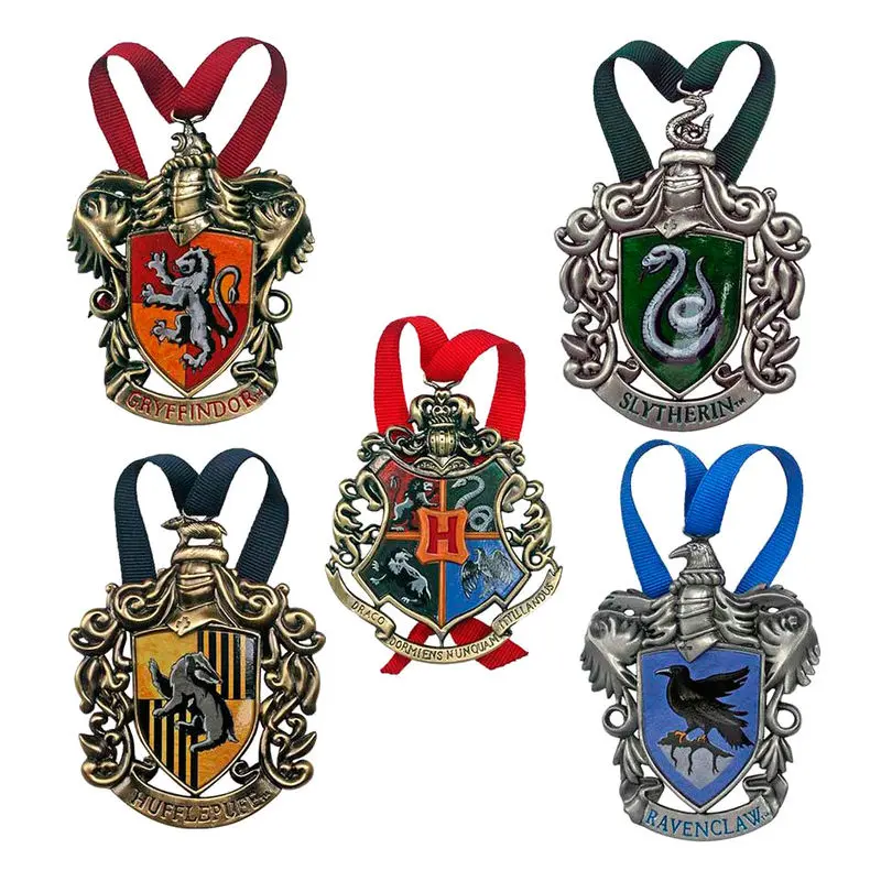 Harry Potter Okraski za drevo Hogwarts, komplet 5 kosov fotografija izdelka