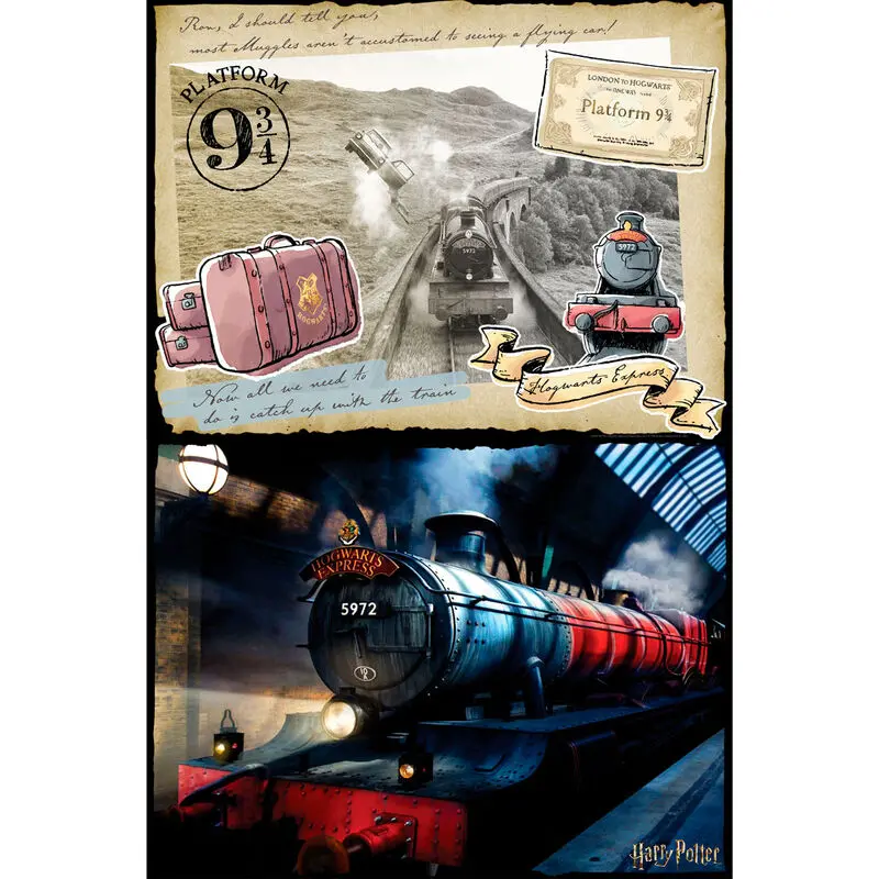 Harry Potter Hogwarts Express Scratch Off puzzle 500 kosov fotografija izdelka