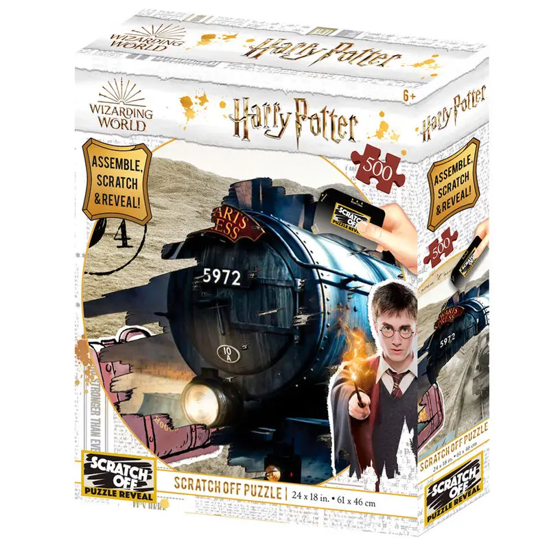 Harry Potter Hogwarts Express Scratch Off puzzle 500 kosov fotografija izdelka