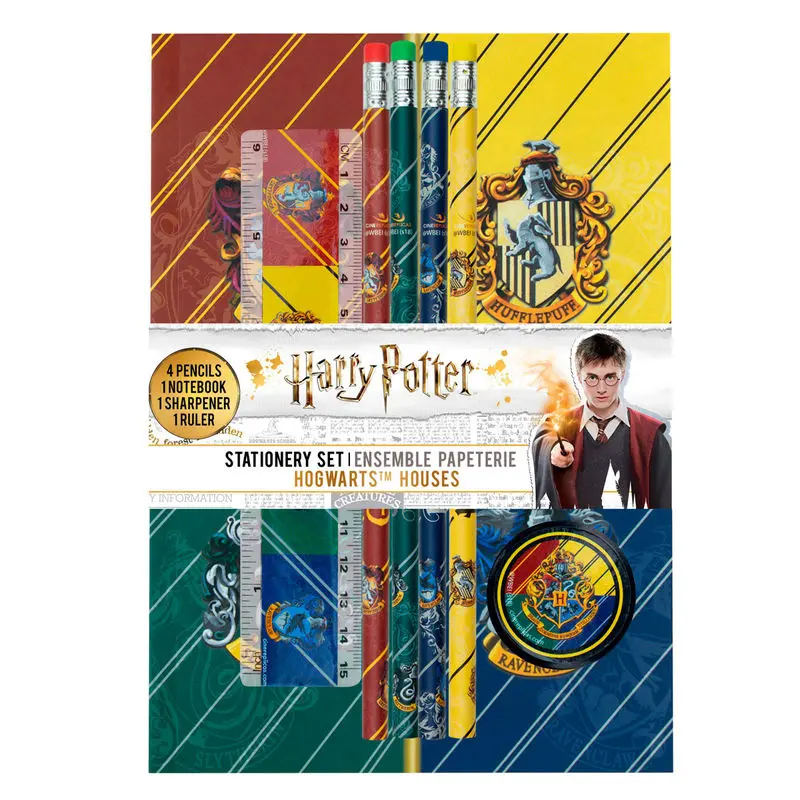 Harry Potter 6-delni komplet pisarniških izdelkov Hogwarts Houses fotografija izdelka