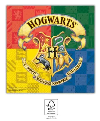Harry Potter Hogwarts Houses prtički 20 kosov 33*33 cm FSC fotografija izdelka