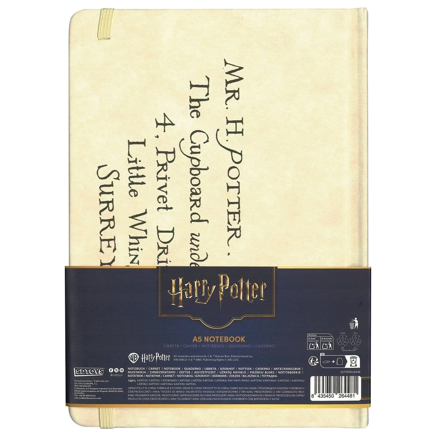 Harry Potter trda vezava Zvezek Hogwarts pismo 21 cm fotografija izdelka