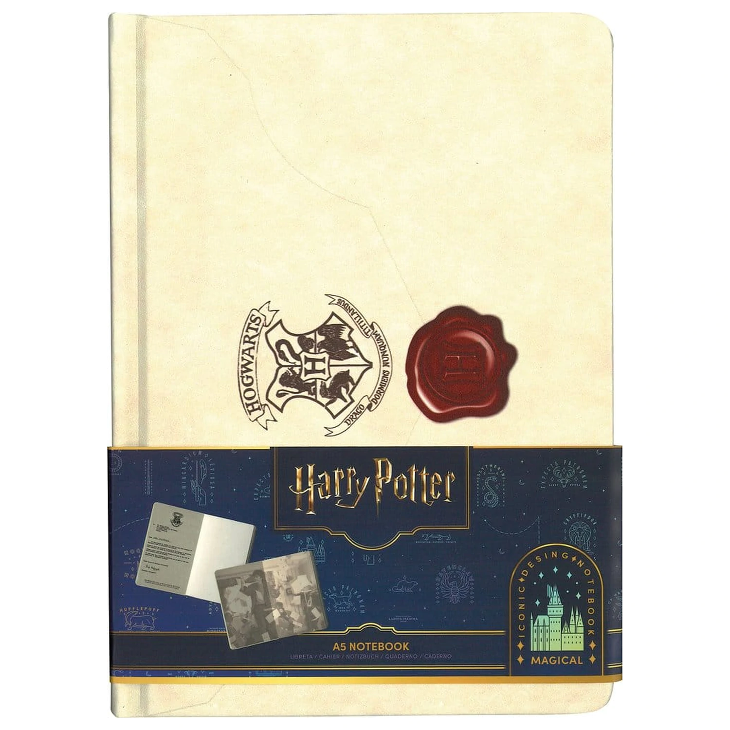 Harry Potter trda vezava Zvezek Hogwarts pismo 21 cm fotografija izdelka