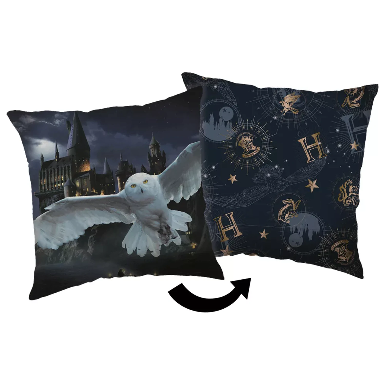 Harry Potter Hogwarts Night blazina, okrasna blazina fotografija izdelka