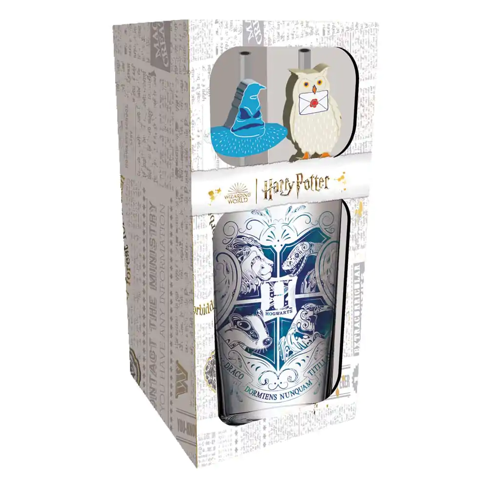 Harry Potter Glass Kozarec s Slamicami Hogwarts 485 ml fotografija izdelka