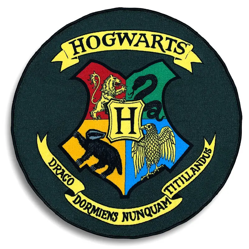 Harry Potter Preproga Hogwarts Shield 100 x 100 cm fotografija izdelka