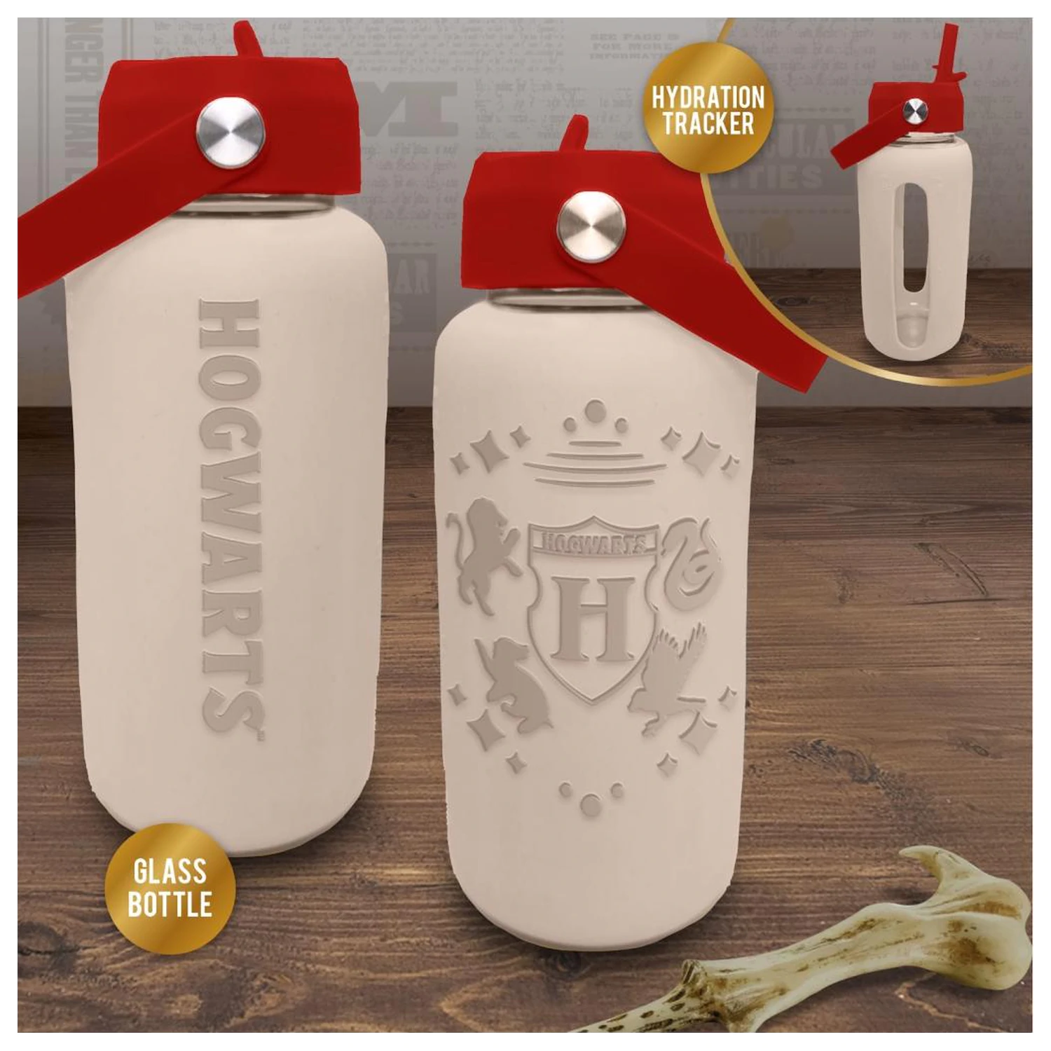 Harry Potter Hogwarts steklenica za vodo s silikonskim rokavom 800ml fotografija izdelka